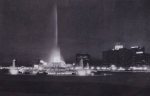 Chicago: Buckingham Fountain, Night Illumination by American Photographer (after)