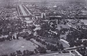 Chicago: Jackson Park and the Midway from the Air by American Photographer (after)