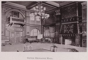 Cotton Exchange Hall by American Photographer (after)