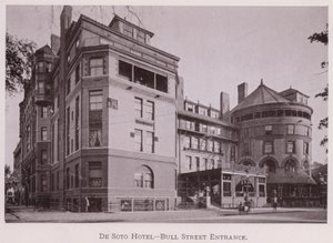 De Soto Hotel, Bull Street Entrance by American Photographer (after)