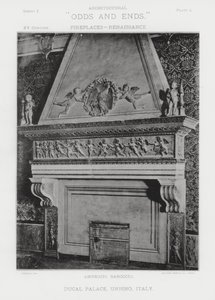 Fireplace: Ducal Palace, Urbino, Italy by American Photographer (after)