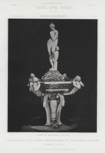 Fountain in the Grotto Buontalenti, in the Boboli Garden, Florence, Italy by American Photographer (after)