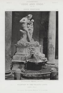Fountain in the Palazzo Lante, Rome, Italy by American Photographer (after)
