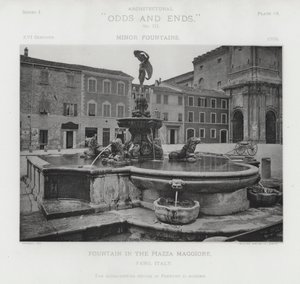 Fountain in the Piazza Maggiore, Fano, Italy