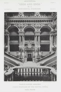 Grand Staircase of the Nouvel Opera, Paris, France by American Photographer (after)