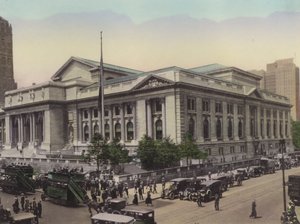 New York: Public Library, Fifth Avenue and West 42nd Street by American Photographer (after)