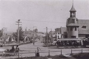 Old Orchard Beach, Maine: Old Orchard looking toward the beach