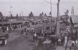 Old Orchard Beach, Maine: Scene near depot by American Photographer (after)