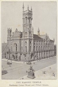 Philadelphia: The Masonic Temple, Northeast Corner Broad and Filbert Streets by American Photographer (after)