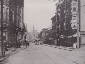 Providence, Rhode Island: Westminster Street East from the Cathedral