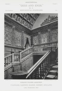Staircase, Canford Manor, Dorset, England by American Photographer (after)