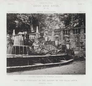 The "Swan Fountain," in the Garden of the Villa Lante, Bagnaia, Italy
