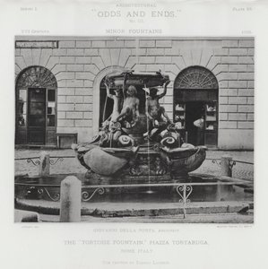 The "Tortoise Fountain," Piazza Tortaruga, Rome, Italy