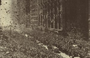 US President Franklin D Roosevelt Receiving an Enthusiastic Welcome in New York City After Being Elected for a Third Term, December 1940