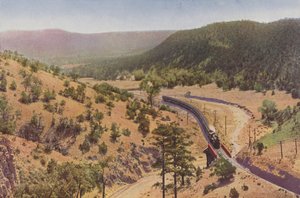 Apache Canyon, between Las Vegas and Lamy, New Mexico