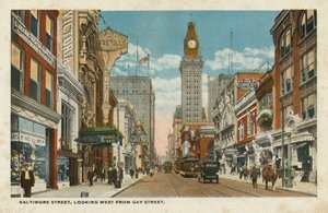Baltimore Street, looking West from Gay Street by American Photographer