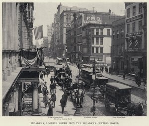 Broadway, looking North from the Broadway Central Hotel