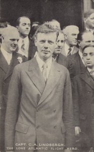 Charles Lindbergh, American Aviator Who Made the First Solo Transatlantic Flight by American Photographer