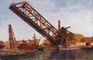 Chicago: Single Leaf Bascule Bridge by American Photographer