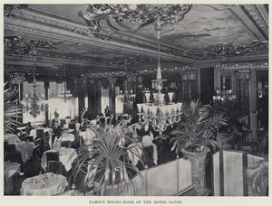 Famous Dining-Room of the Hotel Savoy