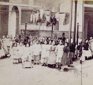 Female Guardian Society, Home for the Friendless, 29th Street, New York, July 4, 1864 by American Photographer