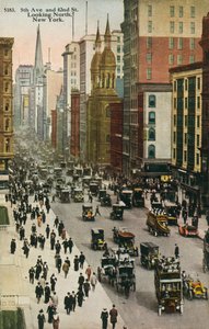 Fifth Avenue and 42nd Street, New York by American Photographer