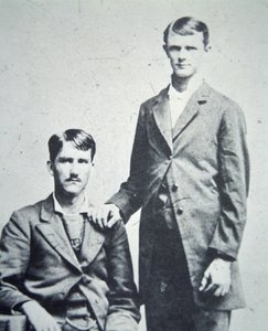 Frank (1843-1915) and Jesse James (1847-82) c.1870 by American Photographer