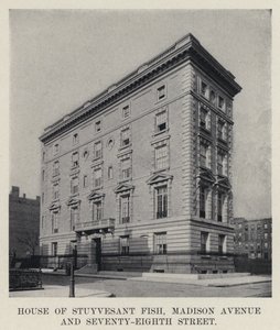 House of Stuyvesant Fish, Madison Avenue and Seventy-Eighth Street by American Photographer