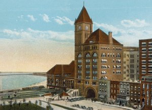 Illinois Central Depot by American Photographer