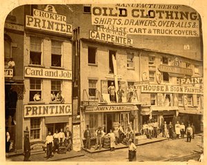 Lower Hudson Street, N.Y.C., 1865 by American Photographer