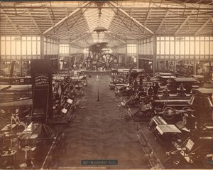 Machinery Hall, from the North End, Philadelphia Centennial International Exhibition, 1876 by American Photographer