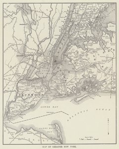 Map of Greater New York by American Photographer
