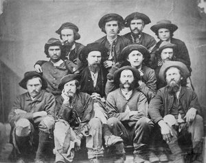 Members of Morgan’s Raiders at Camp Douglas by American Photographer