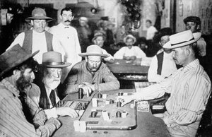 Playing Faro in a saloon at Morenci, Arizona Territory