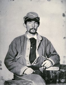 Private John Lawson Wrenn, Confederate Army Soldier by American Photographer