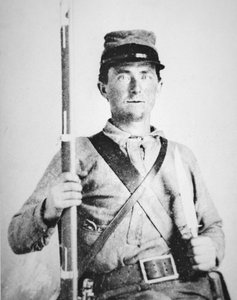 Private John LeRoy Williams, Confederate Army Soldier by American Photographer