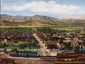 Salida and Mount Ouray by American Photographer