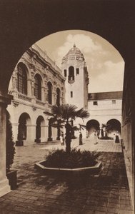 San Diego: Patio of Southern California Counties Building, Panama-California Exposition by American Photographer