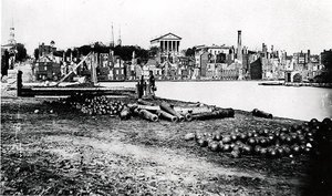 South Side of the Canal Basin, Richmond, Virginia, April 1865