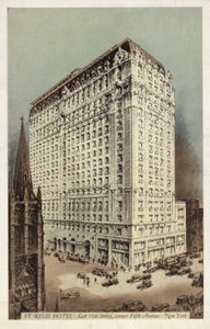 St Regis Hotel, East 55th Street and Corner of 5th Avenue, New York City, USA by American Photographer