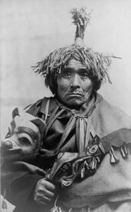 Takou Indian Doctor, Alaska, c.1899 by American Photographer