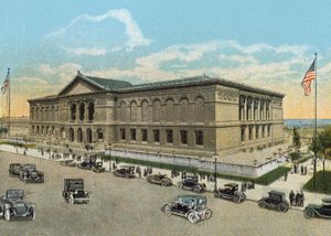 The Art Institute and Ferguson Fountain by American Photographer