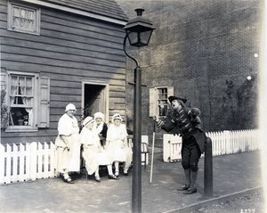 Town Crier on the High Street, 1926 by American Photographer