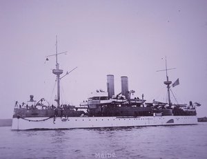 USS Maine, Later Sunk in Havana Harbor by American Photographer
