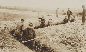 U.S. Marines in France Digging in by American Photographer