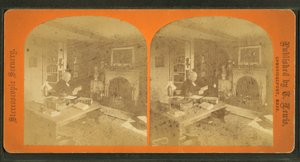 View of Amos Alcott in his study by American Photographer