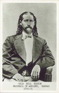 Wild Bill Hickok, gunfighter, gambler and lawman of the American West