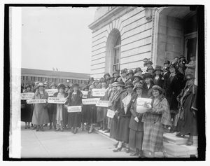 Women from New Jersey at Capitol to Prohibition Hearing