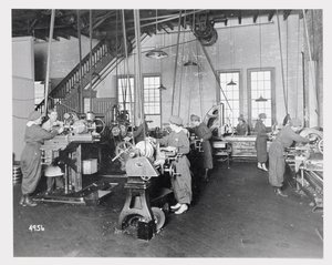 Women Working in Factories During World War I by American Photographer