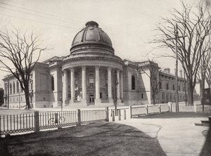 Yale University: Rotunda, Woolsey Hall at Left, Yale Dining-Hall at Right by American Photographer